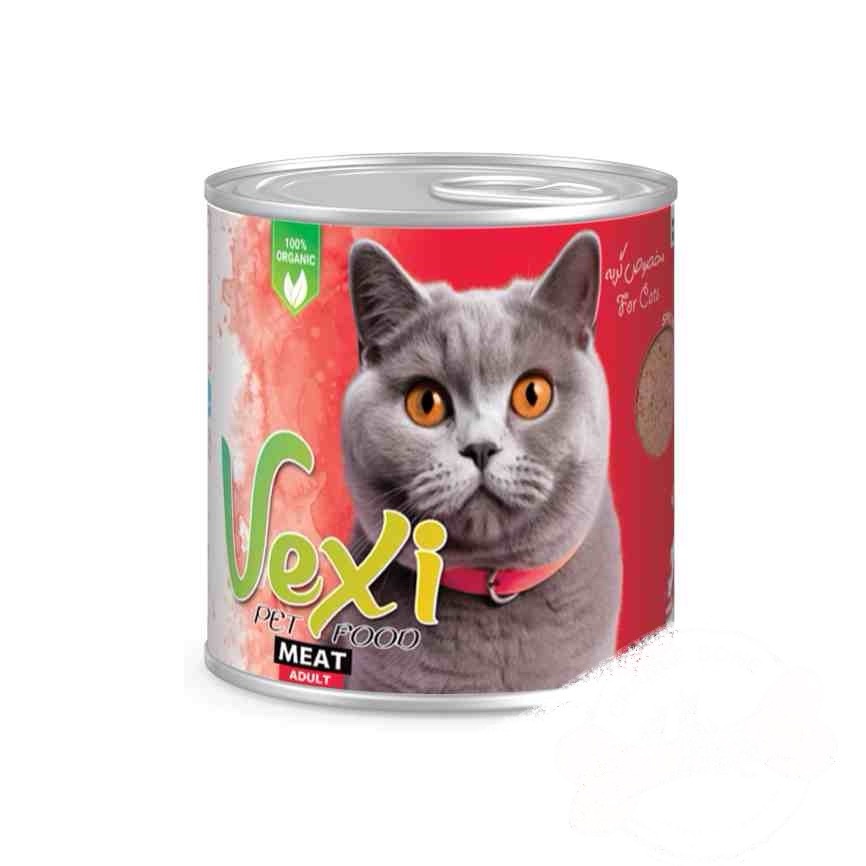 کنسرو گربه وکسی طعم گوشت ۸۰۰ گرم