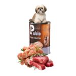 کنسرو سگ پابلو طعم مرغ و گوشت پته ۴۰۰ گرم