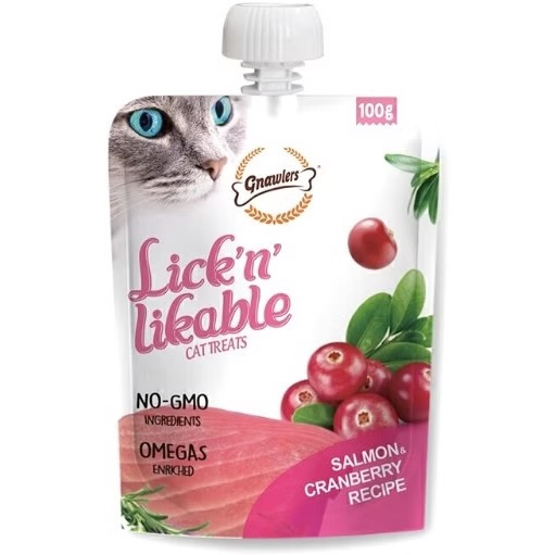 پودینگ گربه گناولرز طعم سالمون و کرنبری