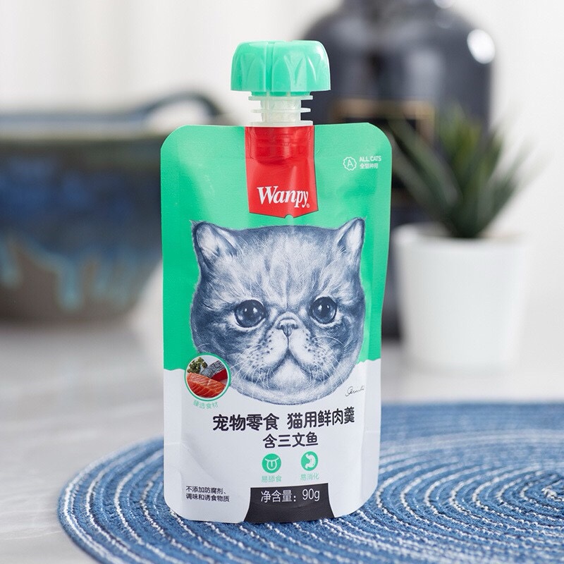 پودینگ گربه ونپی طعم ماهی قزل آلا