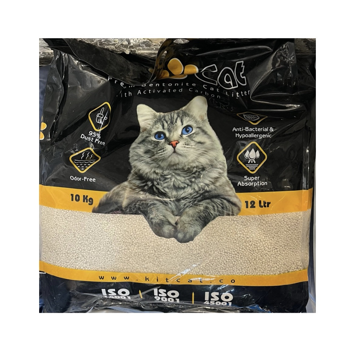 خاک گربه کیت کت کربن دار وزن ۱۰ کیلوگرم (ارسال فقط تهران )