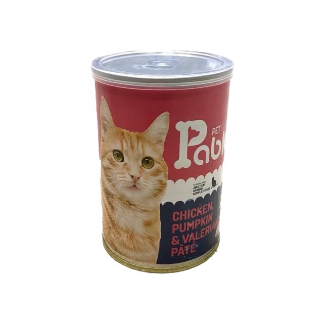 کنسرو گربه پابلو سوپر طعم مرغ ، کدوتنبل و سنبل الطیب  ۴۰۰ گرم