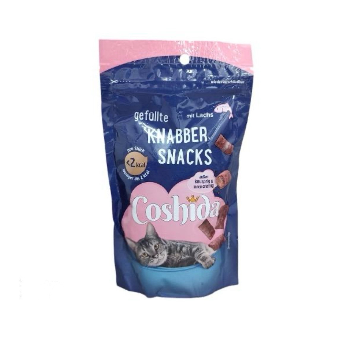 تشویقی گربه کوشیدا مدل کرانچی مغزدار طعم ماهی ۱۵۰ گرم