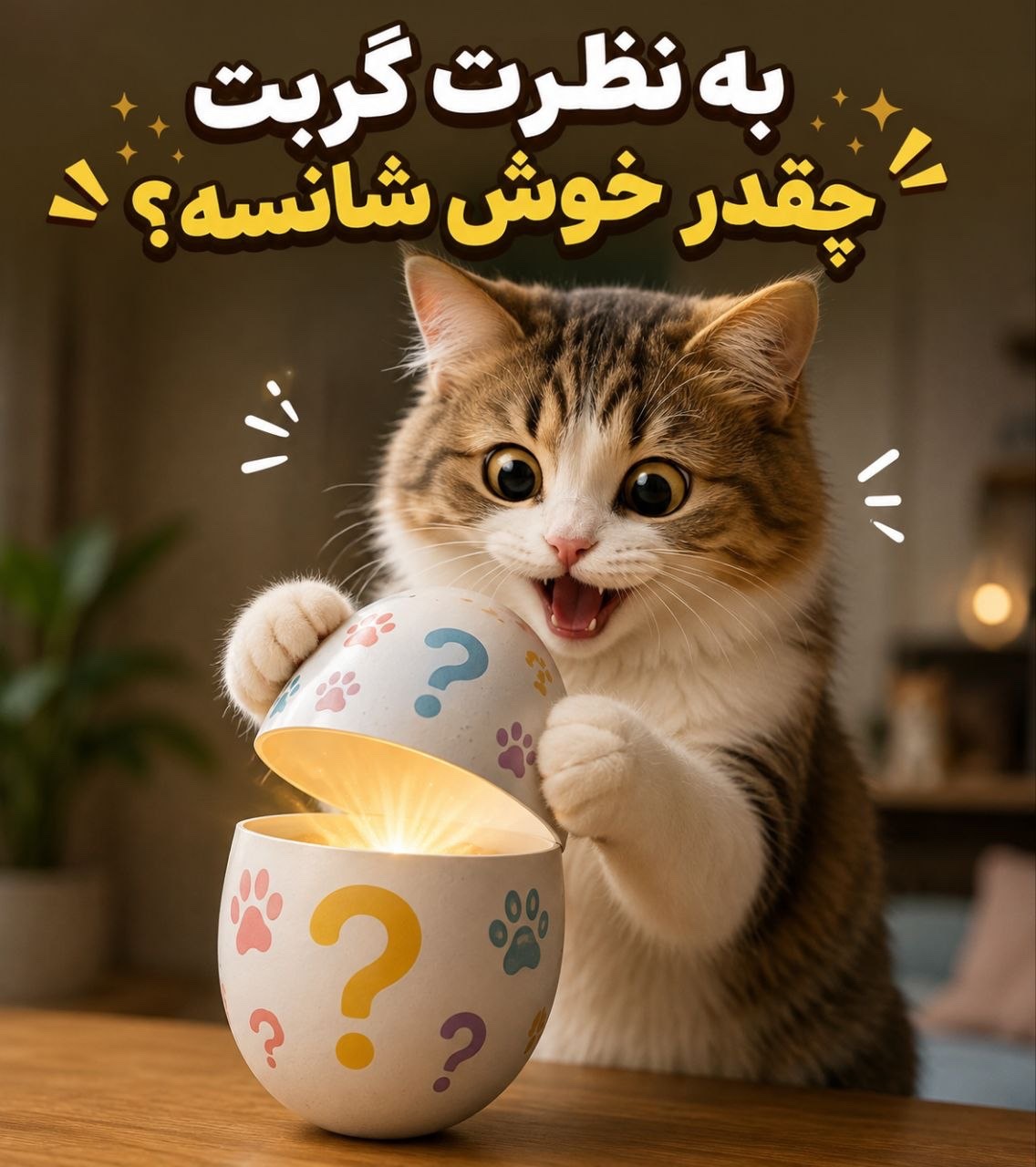 تخم مرغ شانسی گربه🥚🪄